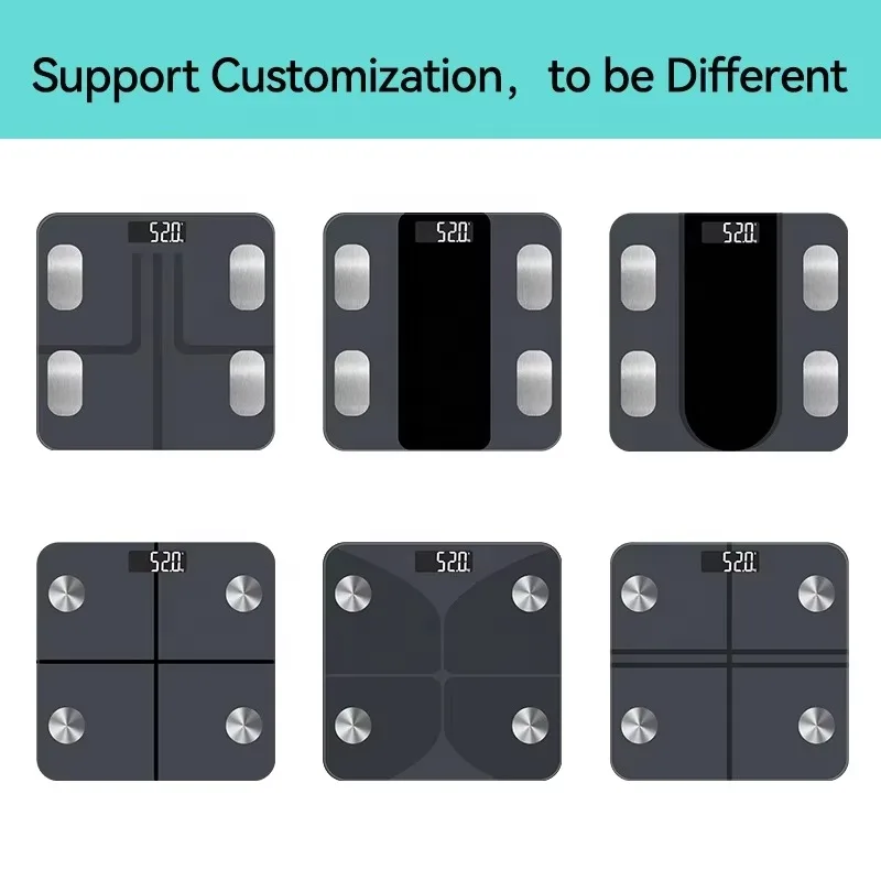 وزن الجسم كتلة الدهون ميزان الجسم مقياس الجسم الذكية نسبة الدهون أرقام موازين الحمام #5