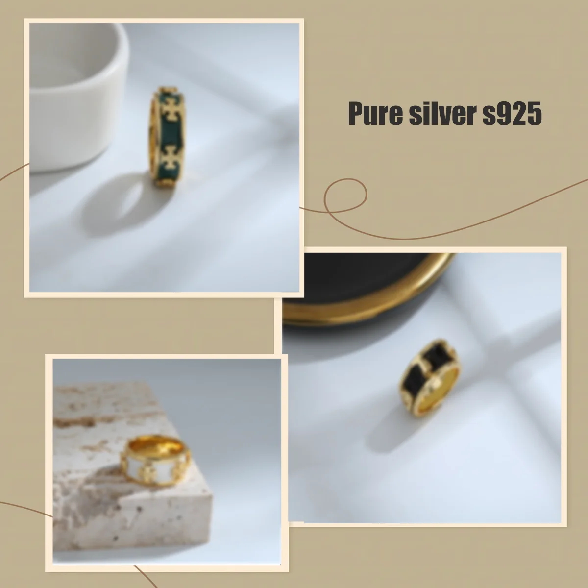 

Pure silver s925 ring Personalized, versatile, trendy, high-end, retro, classic ring suitable for parties