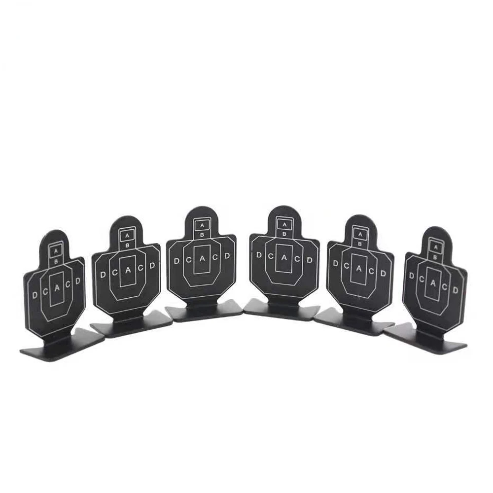 

6PCS/Set Outdoor Hunting Metal Airsoft Metal Shooting Target Set Hunting Shooting Target Practicing Shooting Target