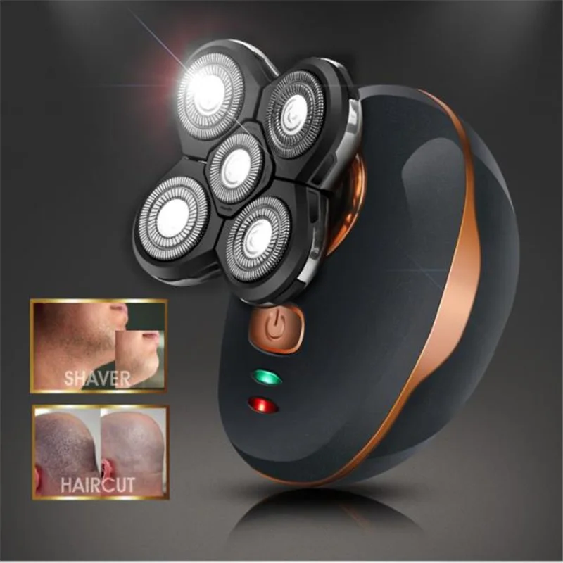 Wet Dry Portable Electric Head Shaver for Men Bald Head Razor Close Shave Trimmer Face Grooming Haircut Beard Mustache Clipper