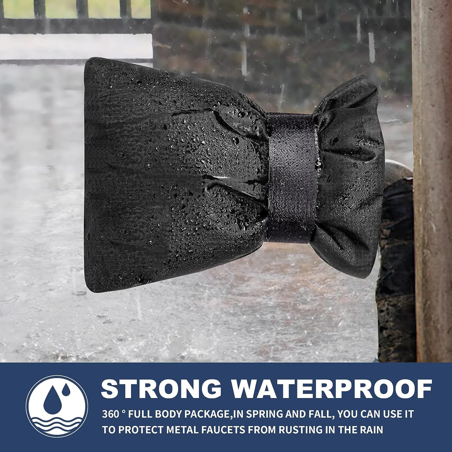 Outdoor Faucet Covers for Winter Freeze Protection for Outside Hose Bib Spout Insulation Water Spigot Sock Reusable for Garden