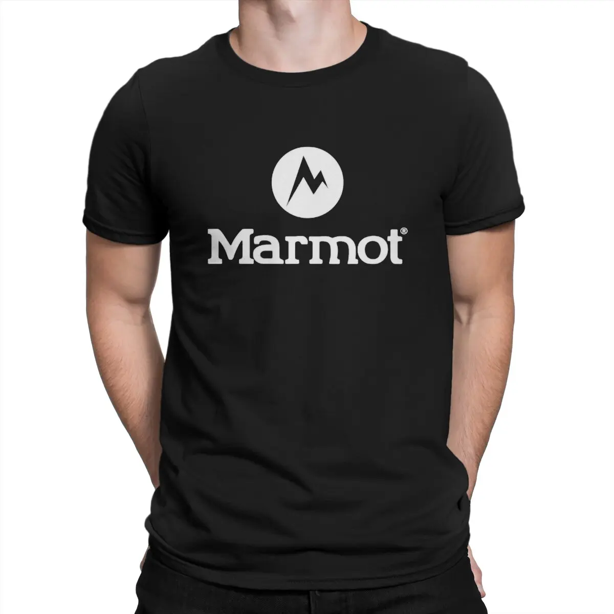 Camiseta Marmot para hombre, Top de productos al aire libre, Tops de cuello redondo, camiseta de tela divertida, Idea de regalo de alta calidad