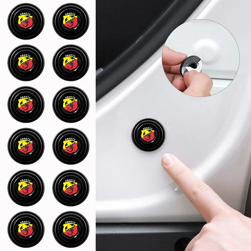 1/2/4Pcs Car Door Shock Absorber Pads Buffer Anti-collision Gasket For Fiat Abarth 595 Abarth 500 Abarth 124 Spider Accessories