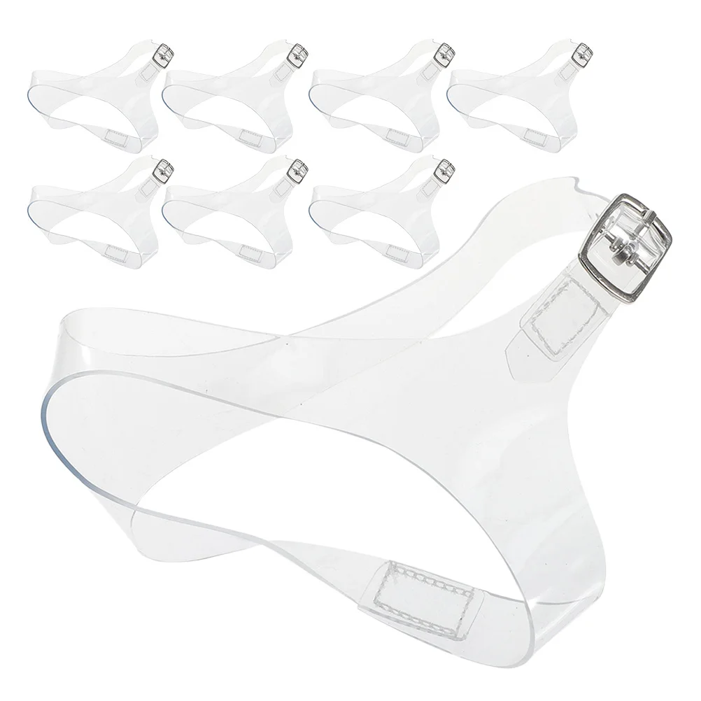 4Pairs High Heel Straps for High Heels Tpu Triangular Design Anti-Loose Secure Fit Decorative Wreath Style Clear Shoe