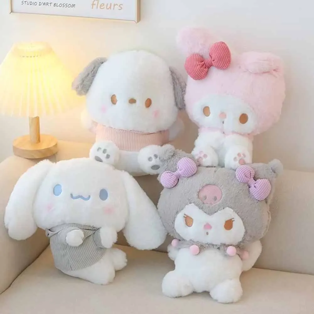 

Sanrio Soft Stuffed Doll Kuromi Mymelody Cinnamoroll Plush Doll Toys for Kid Kawaii Stuffed Plush Models Birthday Gifts For Girl