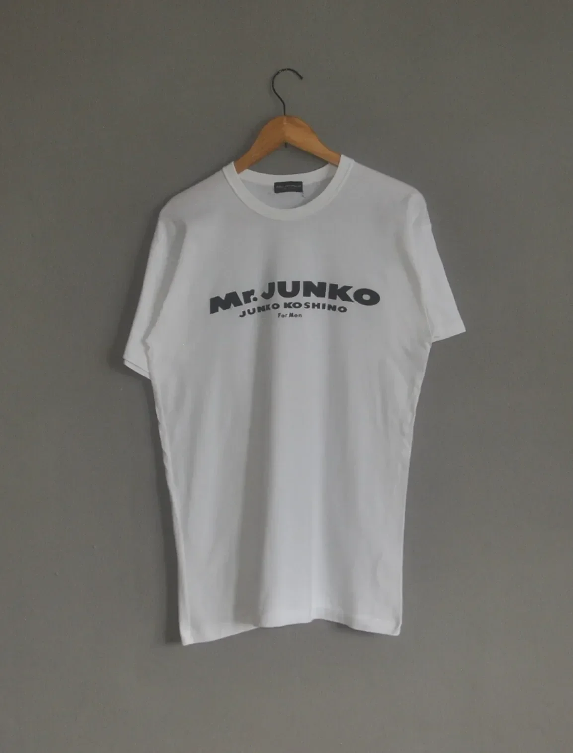 Vintage MR JUNKO Koshino For Men s T shirt size Medium Japanese Fashion Designer 90s White tee Streetwear Hipster