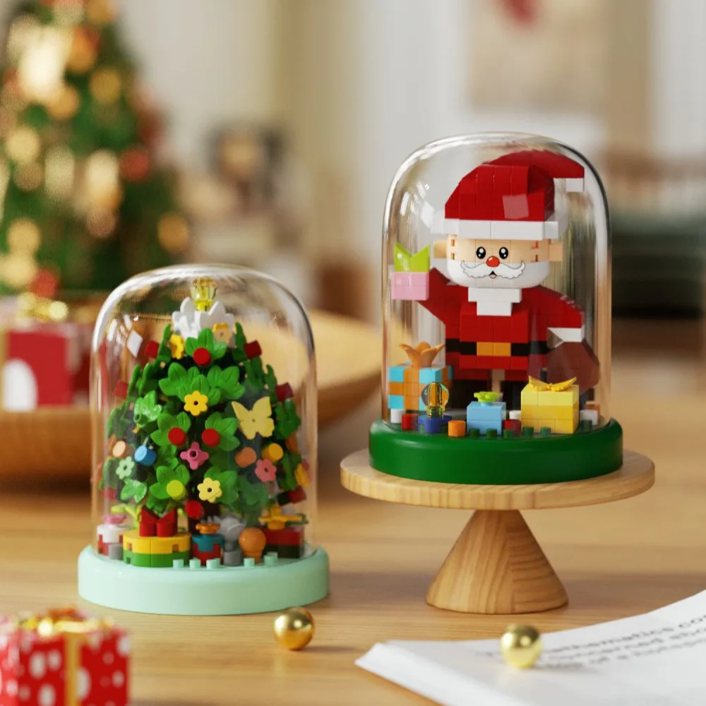 

Christmas Santa Tree Micro Particle Building Blocks Set Gifts Decoration