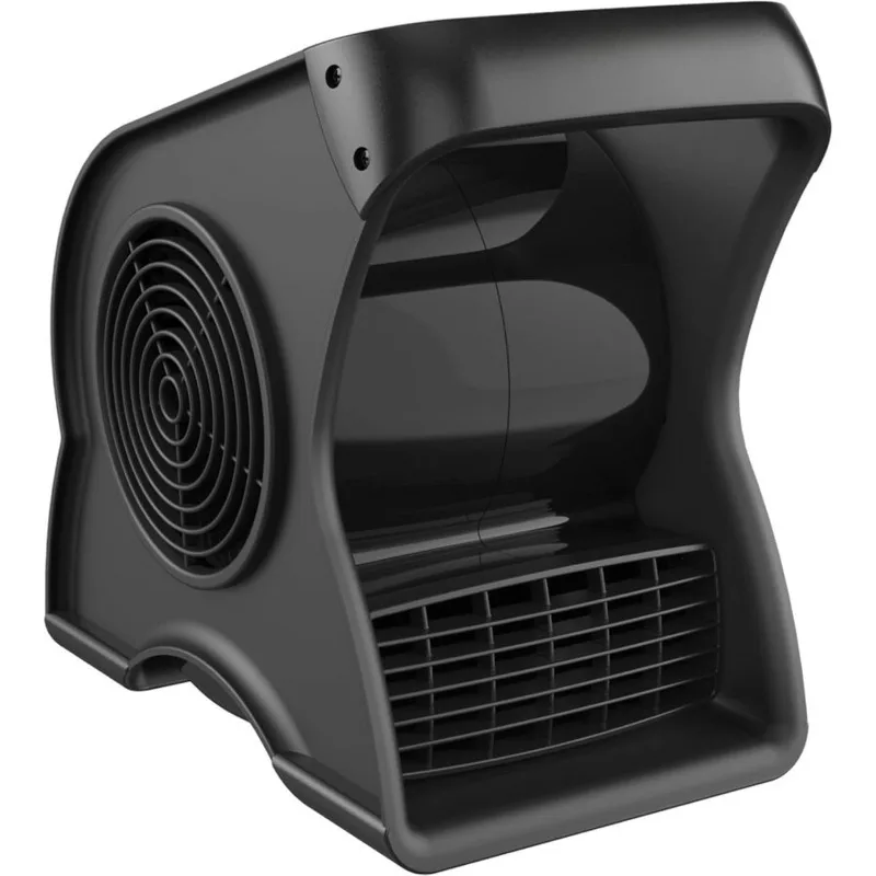 Ventilatore multiuso da 12" per cantiere o uso domestico, 289 CFM, ventilatori girevoli ad alta velocità, 3 velocità, 2 prese accessorie 120 V,