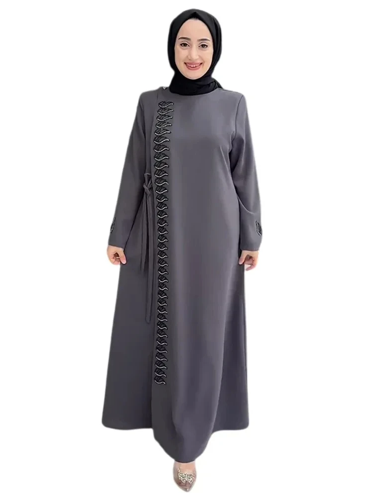 Abayas Muslim Fake Two Piece Zipper Cardigan Dress Women Dubai Arab Long Robe Eid Ramadan Morocco Kaftan Islam Vestidos Jalabiya