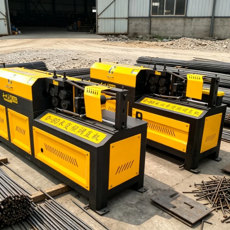 Automatic CNC Steel Wire Straightening 4-14mm Steel Bar Straightening and Cutting Machine