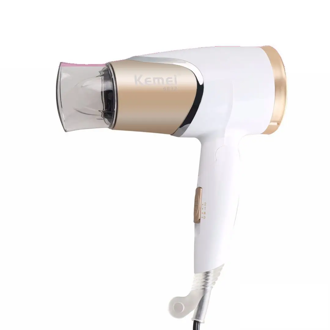 kemei hair dryer KM-6832 foldable hair dryer for student and travel