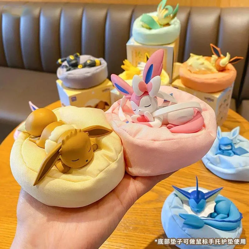 

Genuine Pokemon Fantasy Beast Eevee Sleeping Pose Series Mystery Box Blind Box Anime Lucky Figure Cute Doll Toy Decoration Gifts