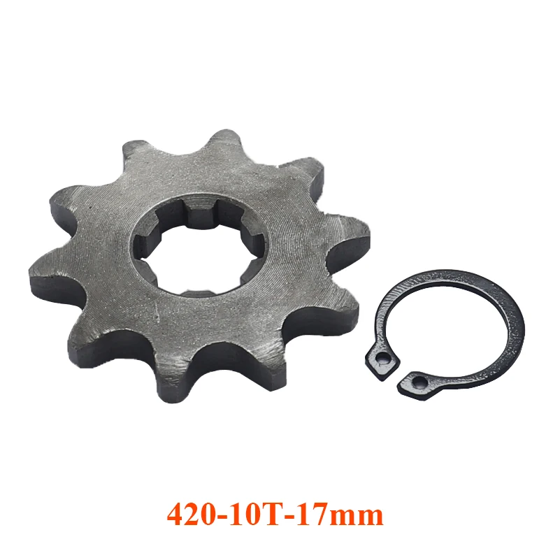 420 10T 11T 12T 13T 14T 15T 16T 17T 18T 19T Zahn 17mm Vorderes Motorritzel für 50-125cc Motorrad Pit Dirt Bike ATV Go-Kart