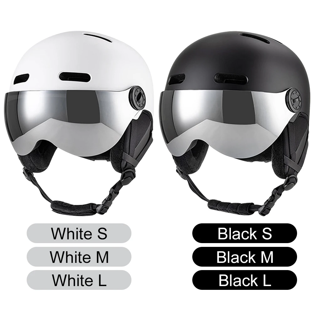 Casco de esquí de invierno para Snowboard, patinaje, cascos térmicos de esquí para hombre, casco de bicicleta ligero integrado de seguridad, gorra cálida para deportes al aire libre