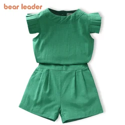 2023 Summer New Kids Girls Clothing Sets Baby Girls Clothes Short Sleeve T-Shirt + Pant Dress 2Pcs Set Children Clothes Suits