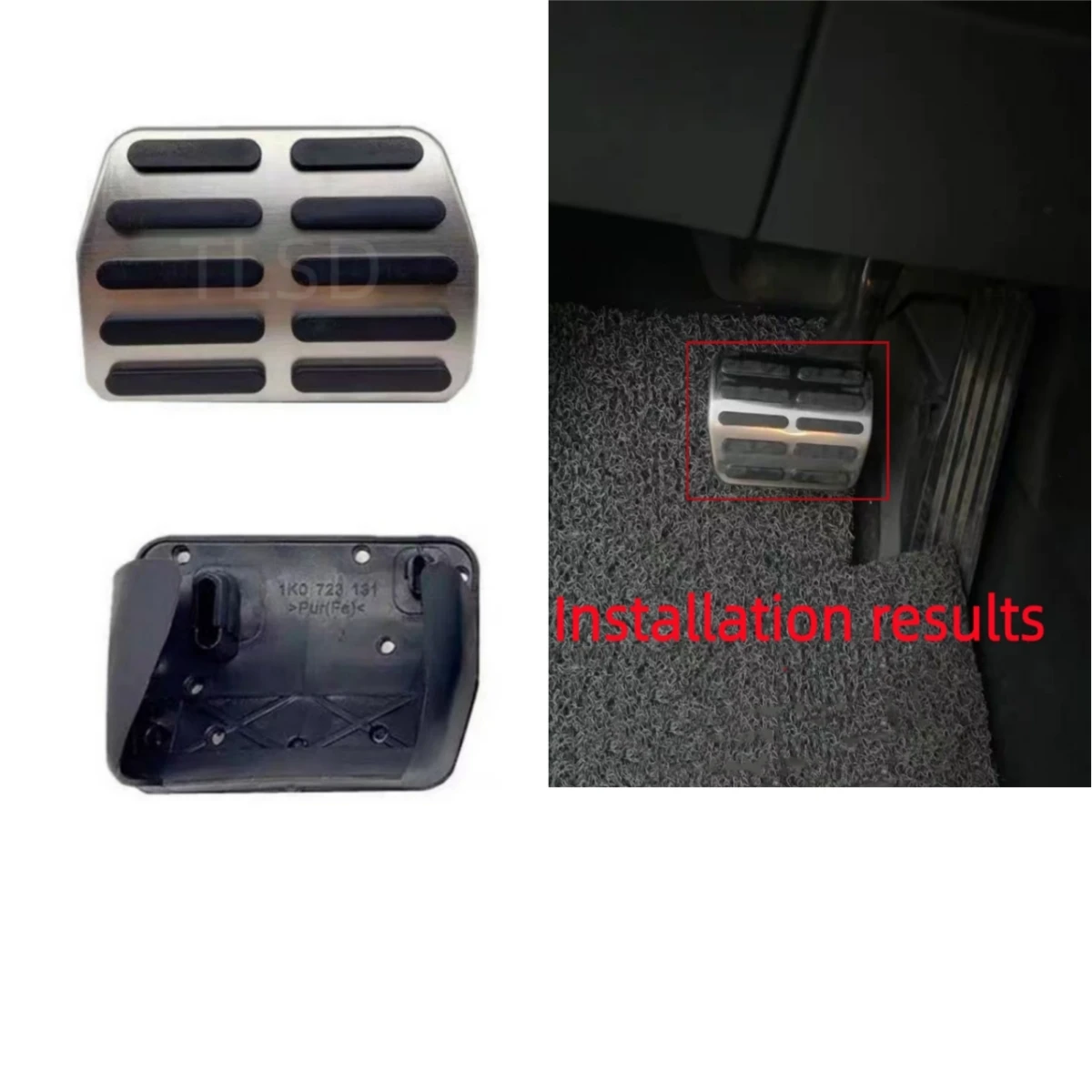 The Cover Is Used for the Foot Brake Lever 1K0723173B 1K0723131. Suitable for Passat, Sharan, Caddy, Scirocco, Cc, Magotan, Beetle, Golf, Plus, Eos, Alhambra, Tiguan, Tt/Tts, Touran, Audi A3, Q3, R8, Skoda, Superb, Yeti, Octavia, Superb