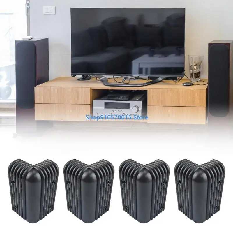 B95C ABS Plastic Speaker Cabinet Corner Guards Protectors 8 Pack for Sound Trunks