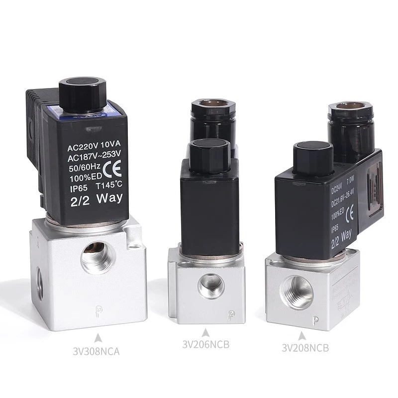 

3V3 Series Solenoid Valve (3/2 Way) 3V308NCA 3V308NCB 3V308NCF 3V308NCE 3V308NCC 3V308NOA 3V308NOB 3V308NOF 3V308NOE 3V308NOC