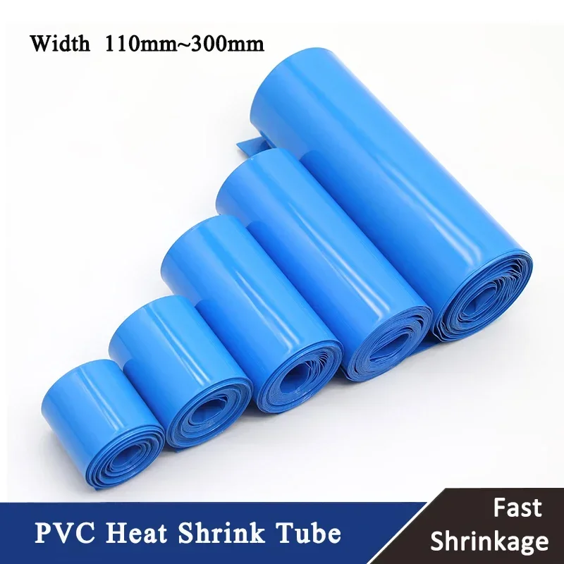 

PVC Heat Shrink Tube 18650 Lipo Battery Pack Width 110mm ~ 300mm Insulated Protection Film Wrap lithium Case Cable Sleeve