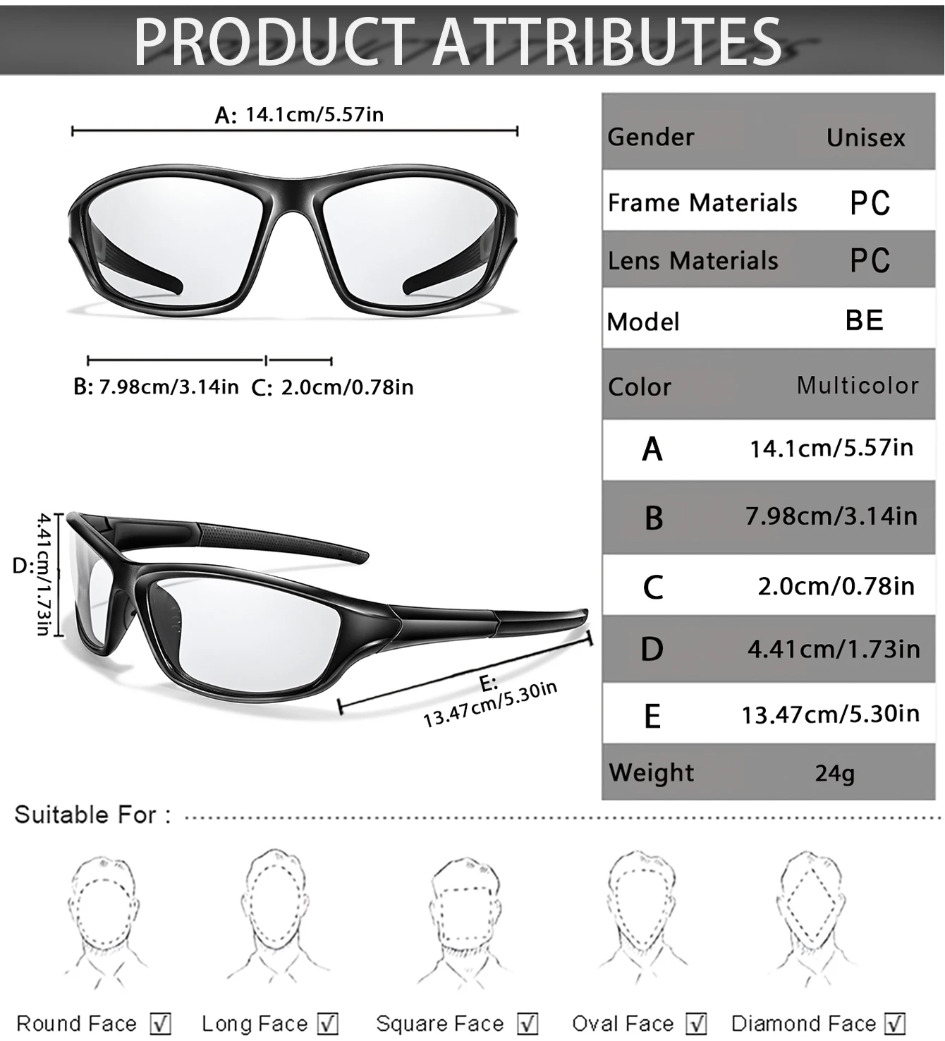 Photochrome Sonnenbrille Radfahren Brillen Männer Frauen MTB Bike Laufen Angeln Gläser Komfortable Marke Fahrrad Brille – Detail 2