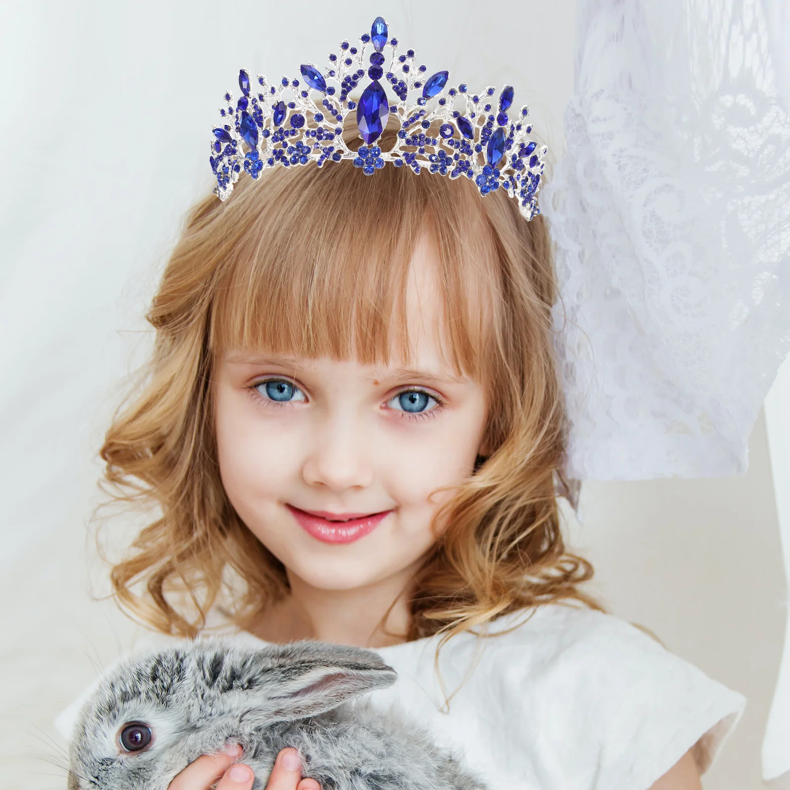 

Crown Hair Rhinestone Women Crown Bridal Head Hoop European Bridal Headband Accessories Elegant Bride Headpiece