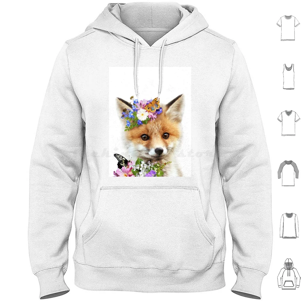 Baby Fox With Flowe…