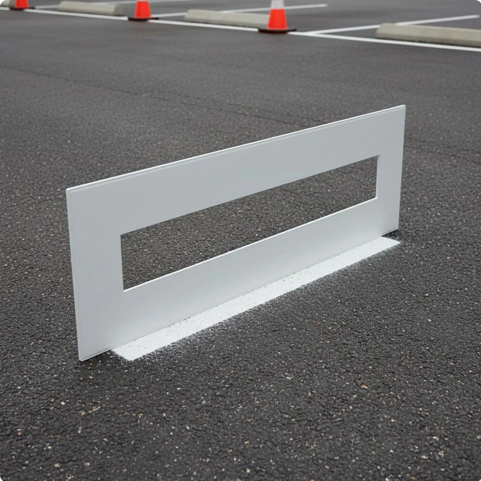 Pavement Template Plastic Stencil Large Wall Template for Creating Parking Lot and Warehouse Markings
