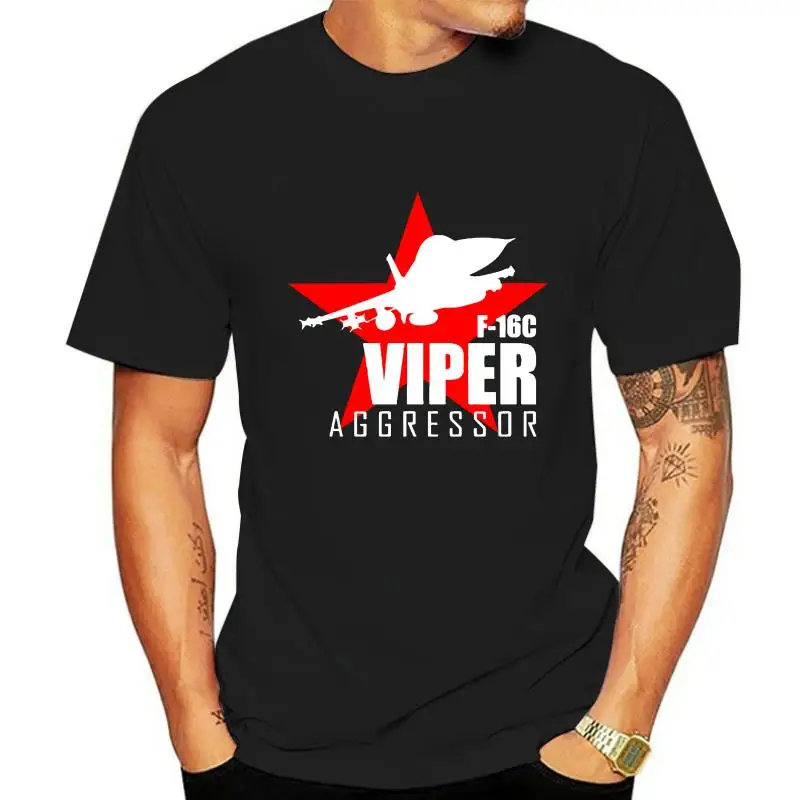 Male fashion t-shirt cotton top cotton T-shirt brand top Men t-shirt F 16 Viper Aggressor tshirt Women t shirt