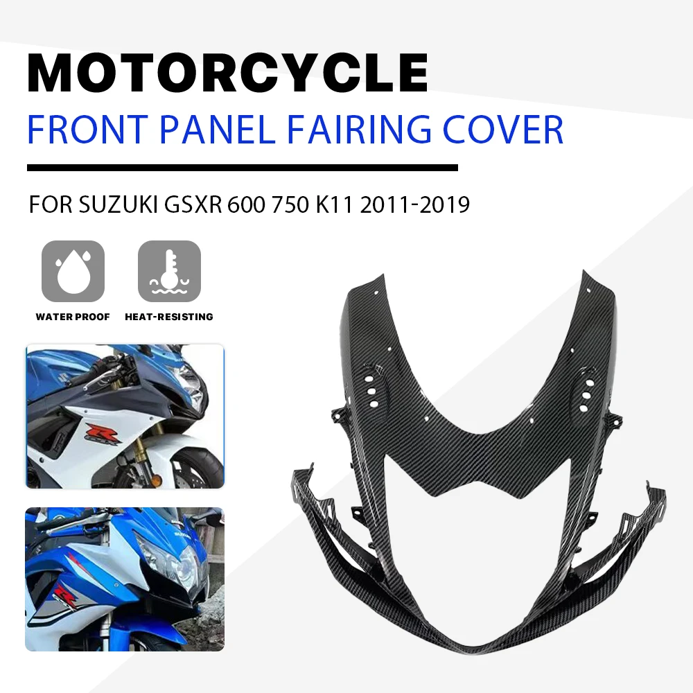

Motorcycle Accessories Front panel Fairing Cover Carbon Fiber color For GSXR 600 750 K11 2011 2012 2013 2014 2015 2016 2017-2019