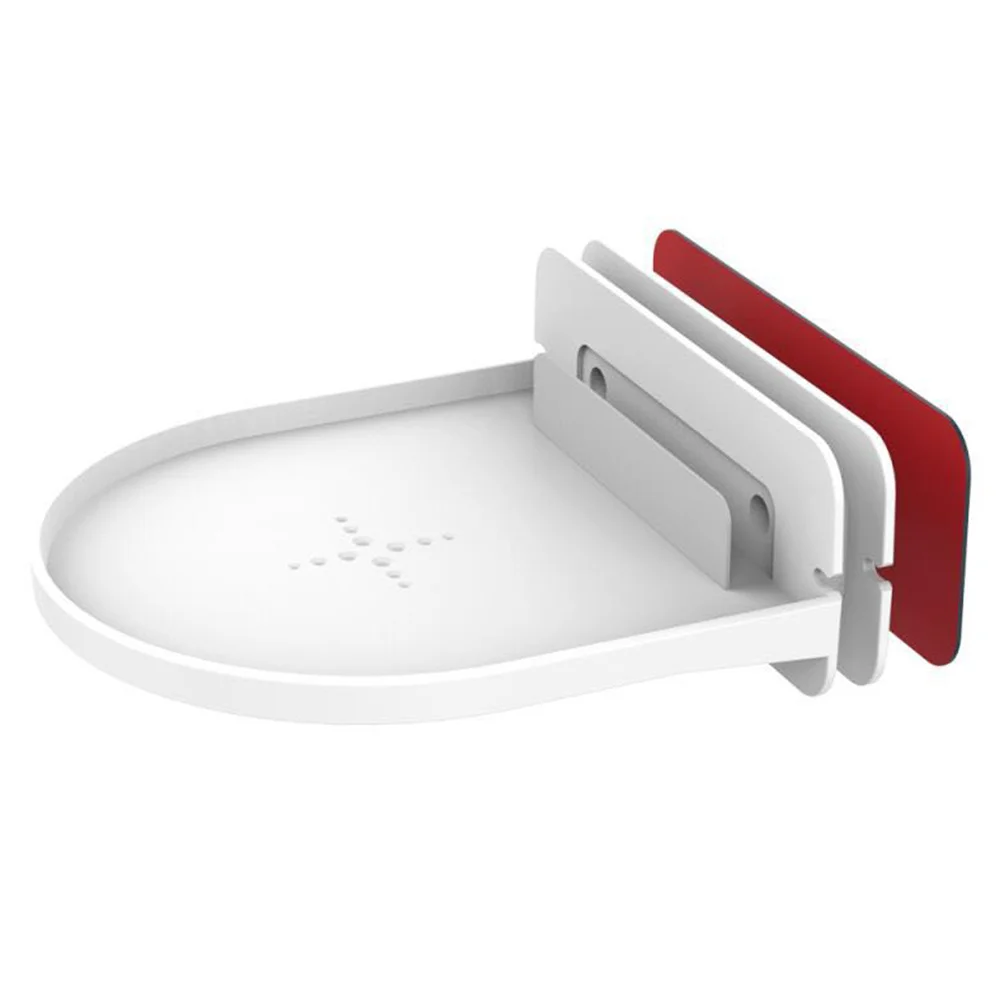 

White Speaker Rack Wall Mount Holder Brackets for WiFi Router Charging Station Electronics Storage