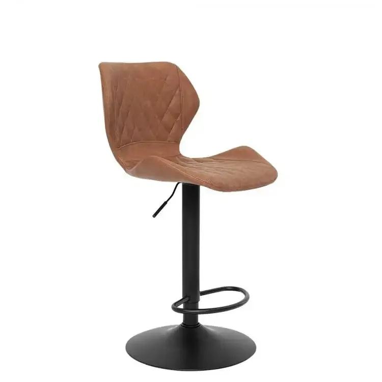 wine bar stool wear-resistant leather counter furniture dining room shopping mall living room