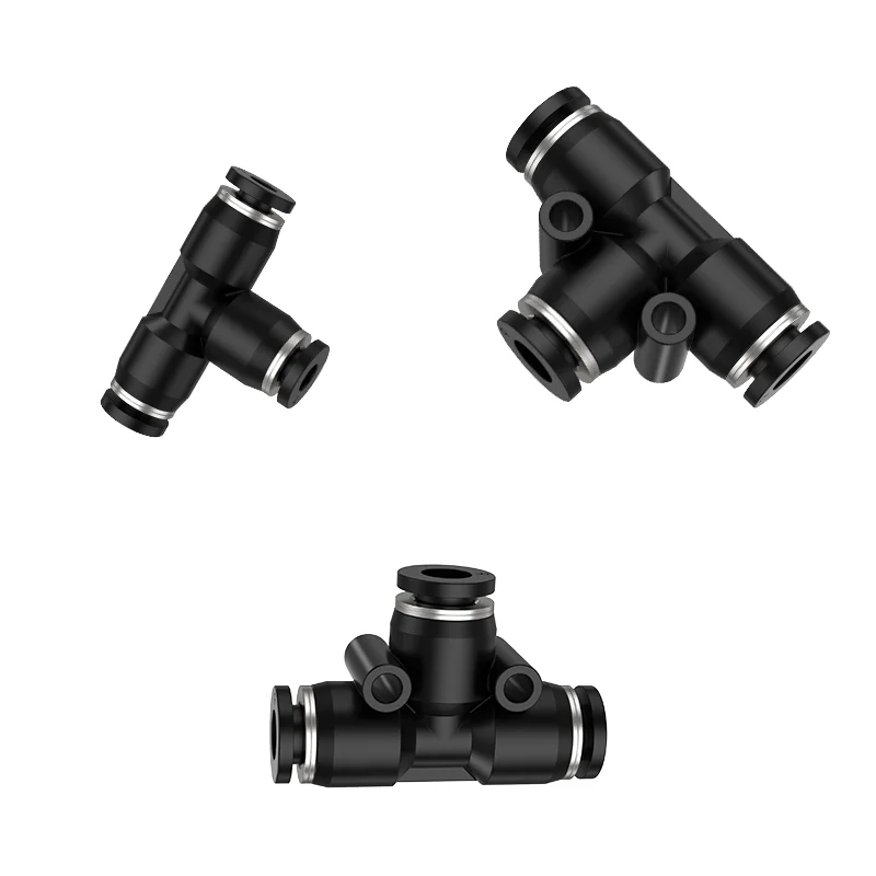 

5Pcs PE 4/6/8/10/12MM Pneumatic Fittings Air Pipe Quick Coupling Push in Push in Plastic Tube Connector