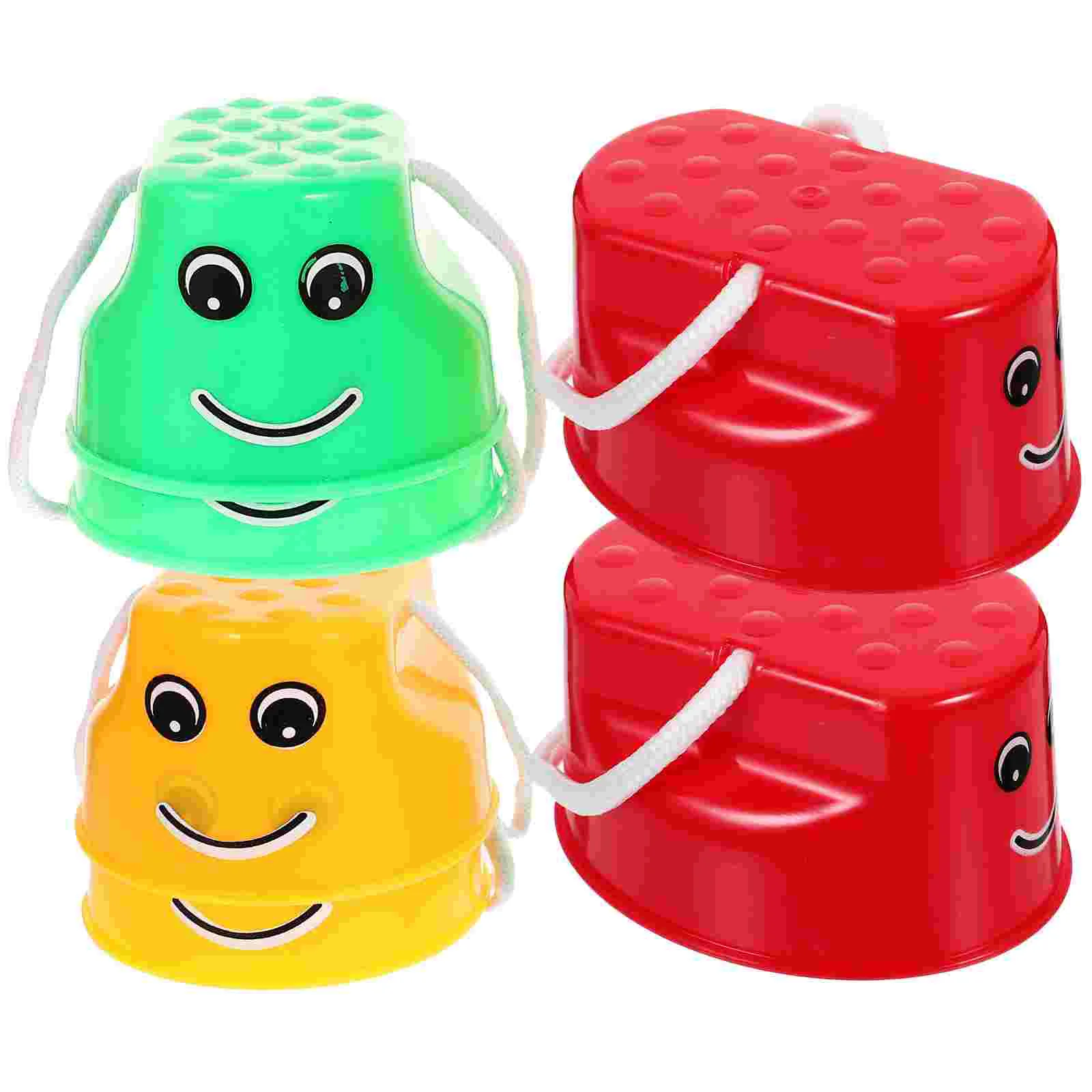 6 szt. Zabawki do noszenia Mini edukacyjne narzędzia kartonowe pełzające szczudła na świeżym powietrzu sportowy stepper śmieszne Echo maluch