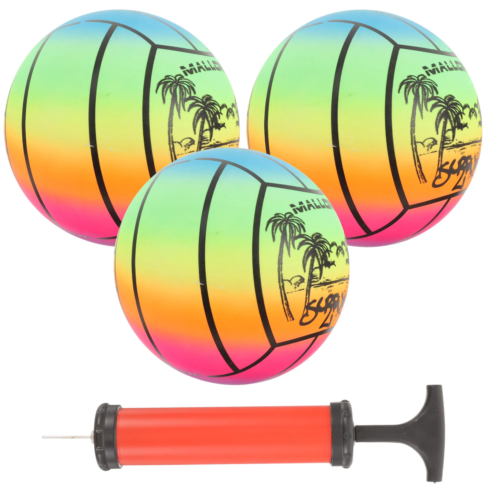 PVC Regenbogen Ball Spielen Kinder Fußball Aufblasbare Bälle für Spielzeug Fußball Kleinkind Sport Spiel