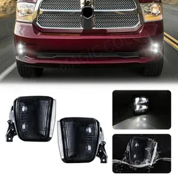 Car Fog Lamp Assembly For Dodge Ram 1500/2019 Classic 2013 2014 2015 2016 2017 2018 LED Fog Lights Waterproof Auto Car Accessory