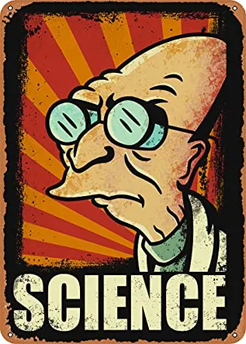 Dsydec Science Vintage Look Metallschild Kunstdrucke Retro Geschenk