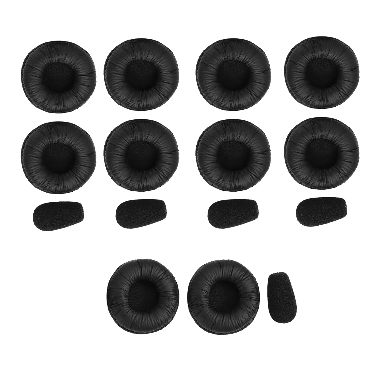 Almofadas para fone de ouvido abkm, capas de substituição para fones de ouvido jabra pro 920 930 935 9450 9460 9465 9470