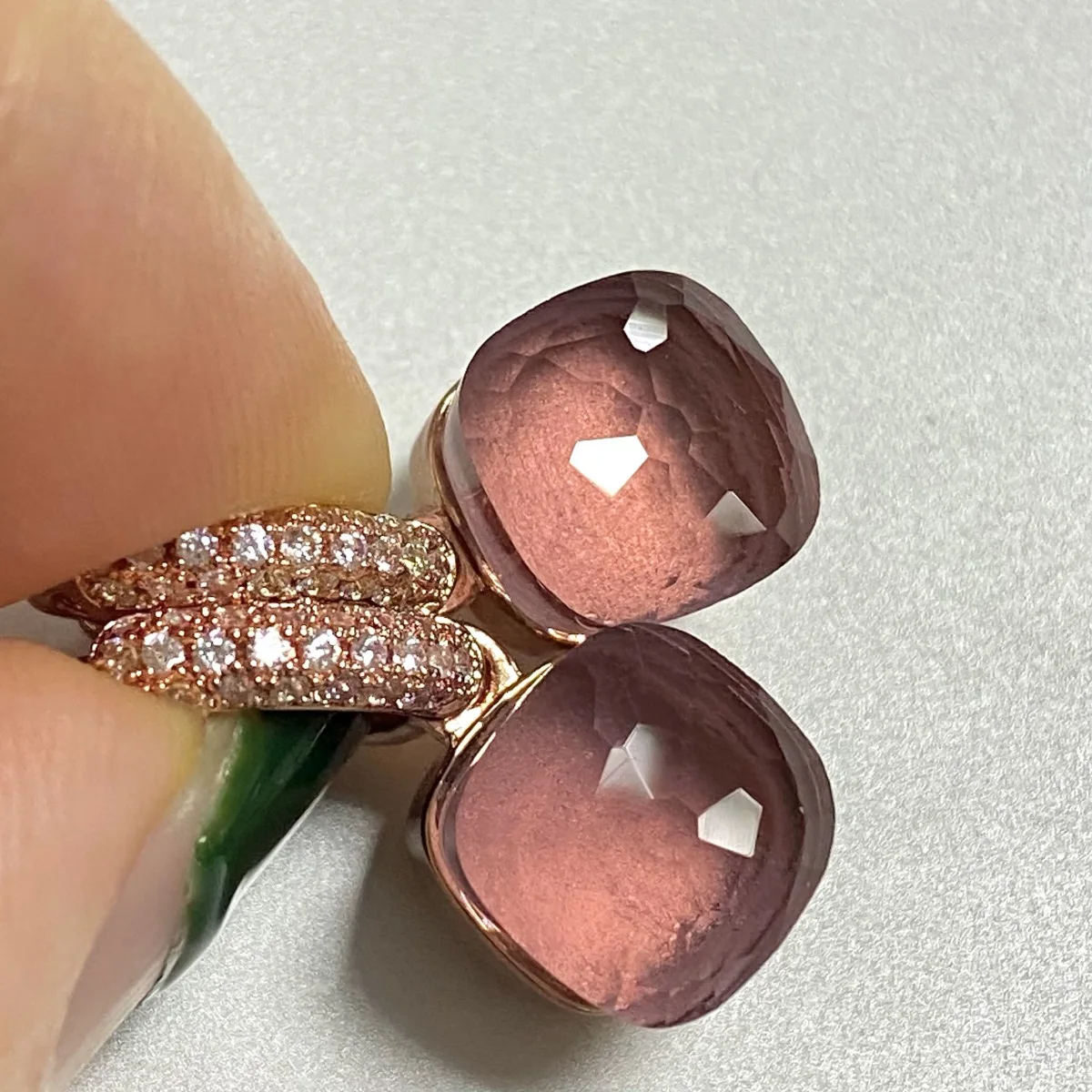 

10.6mm Classic Candy Color Earrings Inlay Transparent Zircon Crystal Earrings Rose Gold Plated Fashion Jewelry For Women