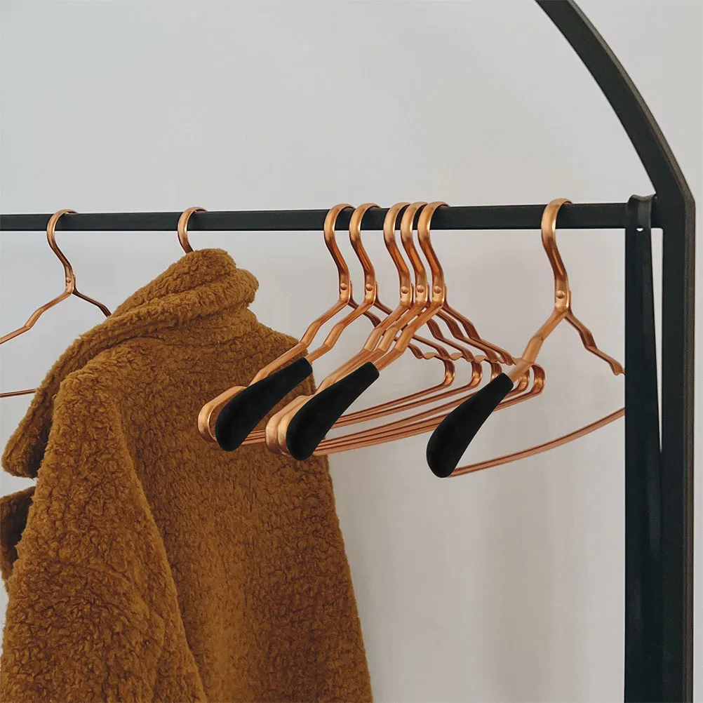 

8pcs Flocking Hanger Shoulder Pads Thickened Widened Clothes Support Hanger Protectors For Shoulder Protectors Home Storage