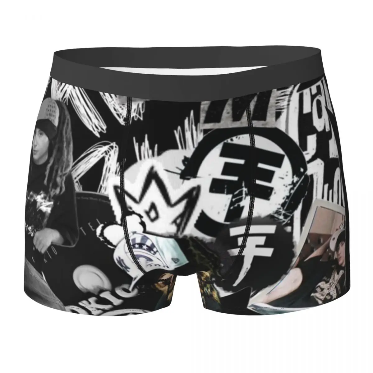 

Tokio Hotel Underwear T-Tom Kaulitzs Guitarist Sexy Panties Print Boxer Brief 3D Pouch Men Plus Size Trunk