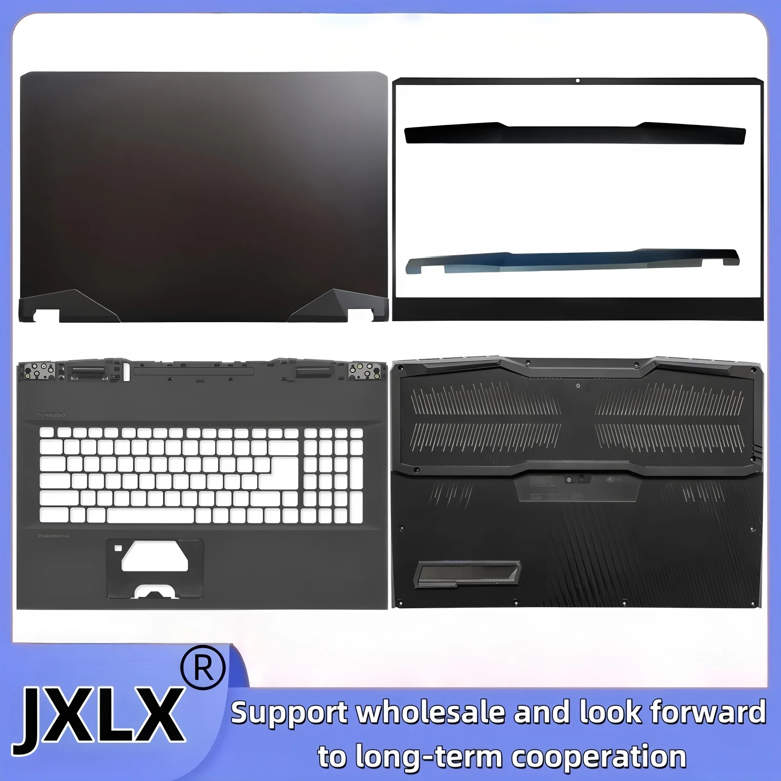 JXLX®New For MSI GE77 GE77HX MS-17K5 Laptop LCD Back Cover Top Case/Front Bezel cover/Palmrest Cover/Bottom Base Cover