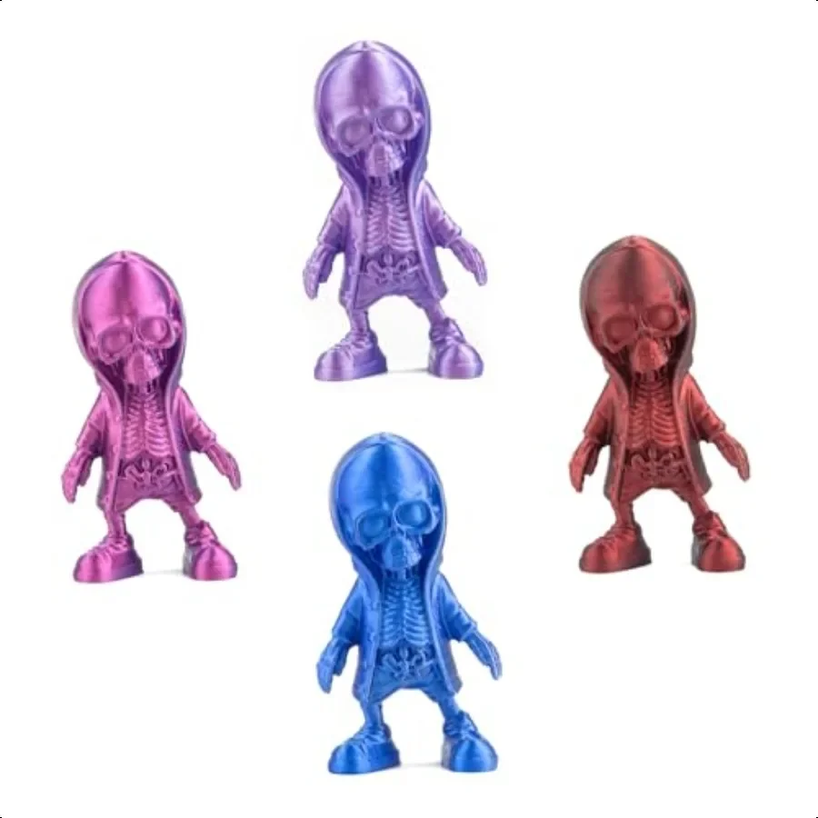 

4 упаковки, мини-фигурки скелетов с 3D принтом, толстовка с капюшоном, коллекционный декор, 3,57 дюйма, украшения для стола для домашнего офиса, Hal