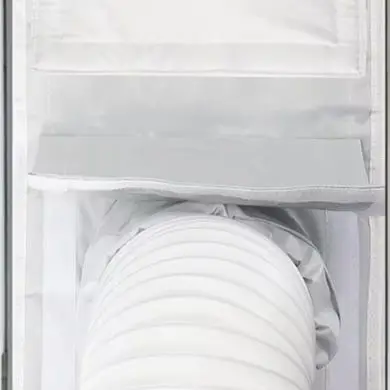 Portable Air Conditioner Window Sealing Cloth 28x232cm No Drill Installation For Sliding Window And Doors