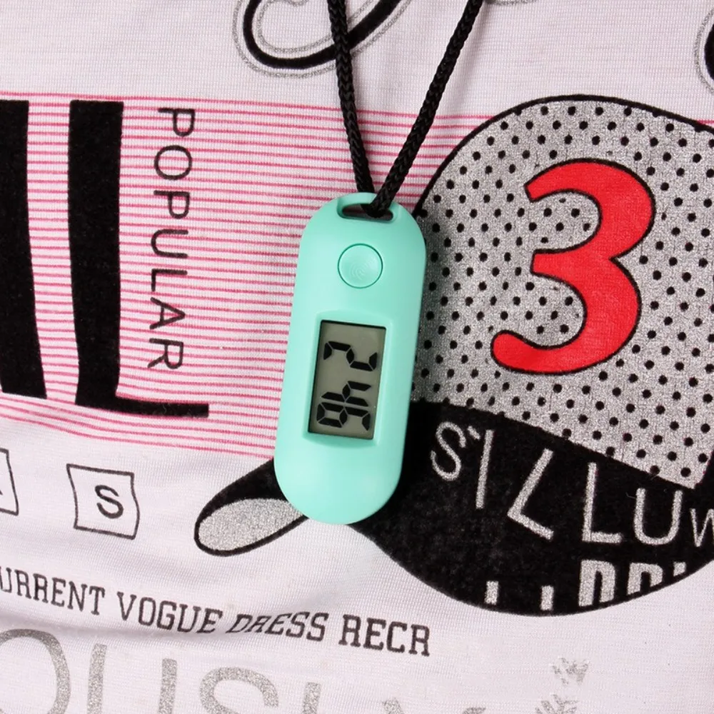 Mini Student Exam Study Library Digital Electronic Clock Pocket Watch Green Backlight LCD Display