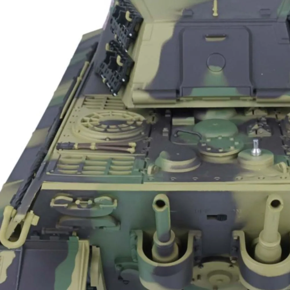 Ulepszony model czołgu RC Heng Long 7.0 German King Tiger w skali 1/16, model 3888A, metalowe gąsienice, napinacze, koła napędowe, efekt dymu, zabawki TH17523