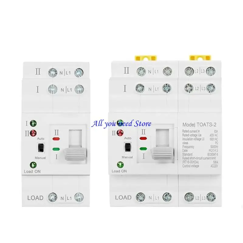 

K9FB Automatic Transfer Switches Double Power Household Electrical Selector 110V/220V Essential Automatic Transfer Switches