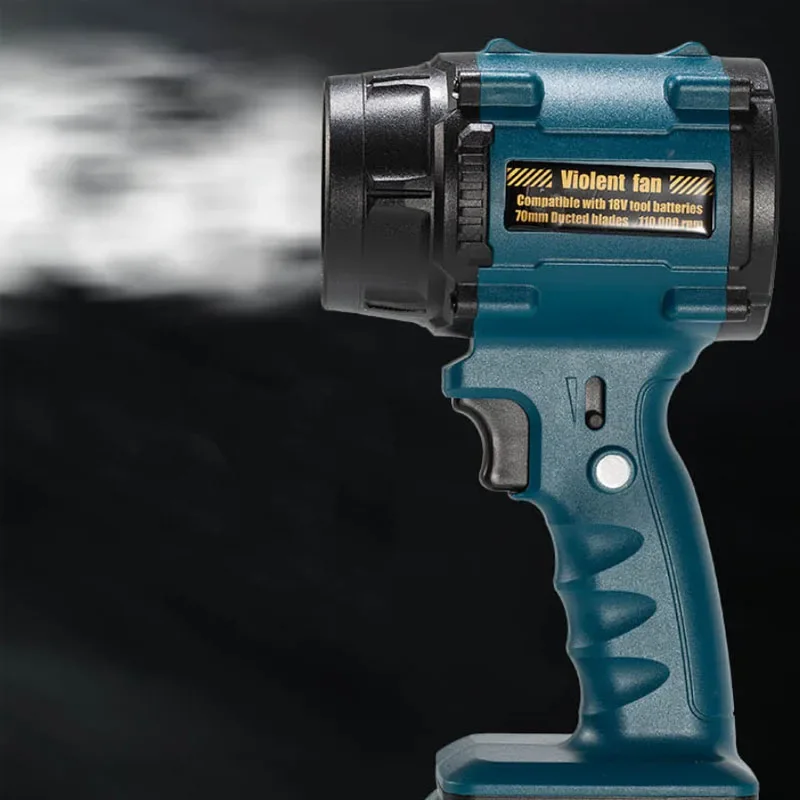 Para makita 18v bateria ventilador violento de alta potência ventilador de ar sem escova turbo ventilador de velocidade ajustável folha espanador jato ventilador