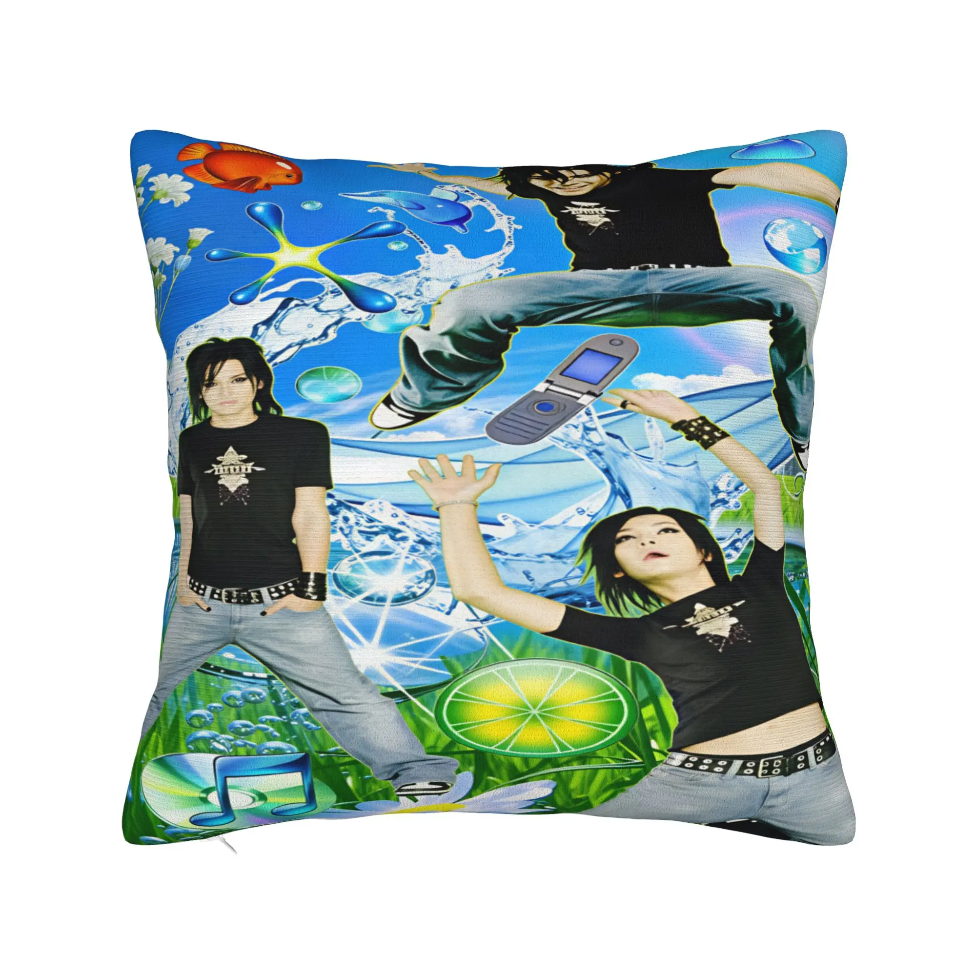 Pillow Cover Tokio Hotel Bill Tom Kaulitz   Retro Trendy Pillow Case For Wedding Party Home Decor Pillowcases