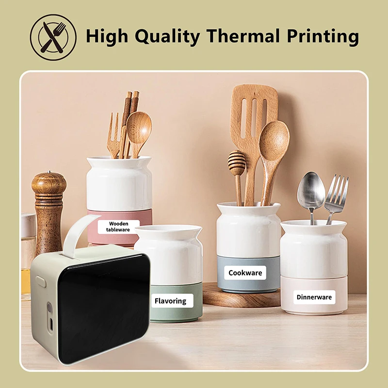 Marklife 1/3/6 لفات لاصق حراري ملصق أبيض شفاف للأشعة فوق البنفسجية متوافق مع طابعة الملصقات P15 P12 P11 D30 Q30