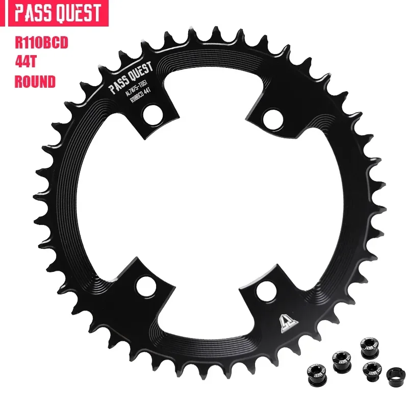Pass quest 110bcd schmale breite Kettenblatt-Zahn platte für r8000 r7000 r9100 Rennrad Faltrad 36t-58t 9-12speed rundes Oval